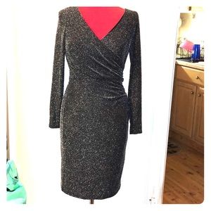 Ralph Lauren elegant Lurex silver dress